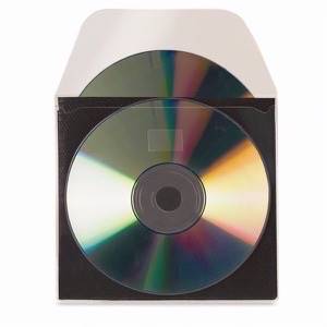 Självhäftande CD-fickor med skyddande inlägg - 10 st.